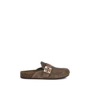 NEW TORY BURCH women's calf leather bos taurus mules in brown
